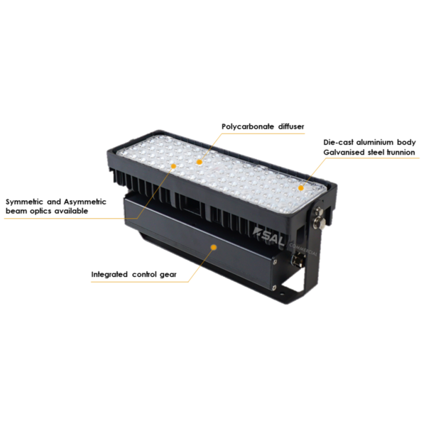Austin LED Floodlight - 75-150 - Detailed features