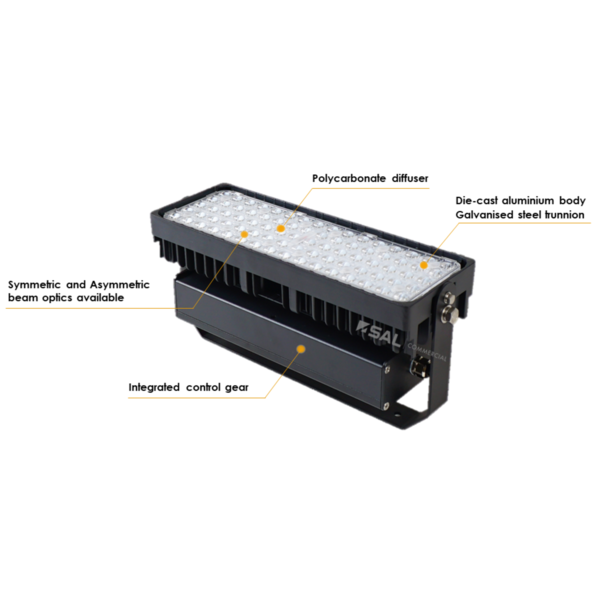 Austin LED Floodlight - 75-150 - Detailed features